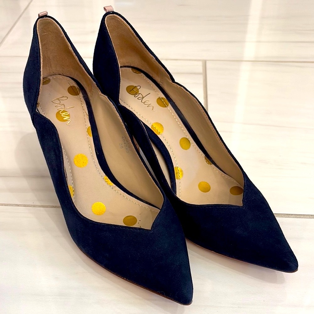 Boden Navy Heel Shoes
